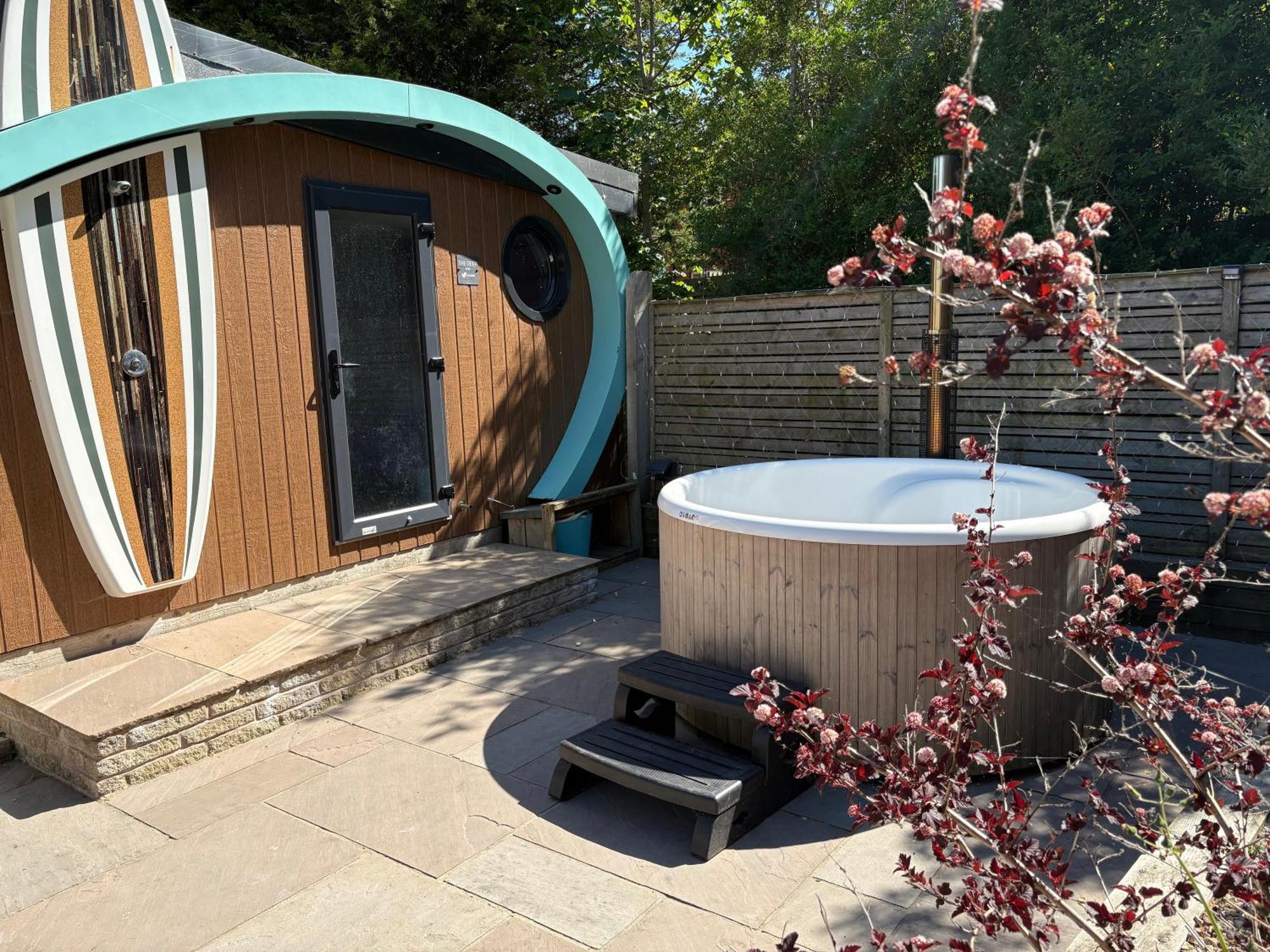 Elletson Park Wood Fired Hot Tubs, Caravans & Pods Pilling Ngoại thất bức ảnh